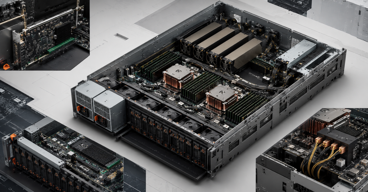 KI-Server: GPU, CPU, RAM, PCIe und NVMe