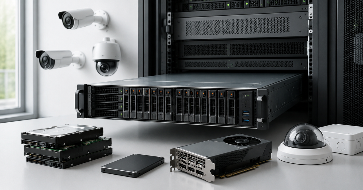 Server for video surveillance with AI analytics