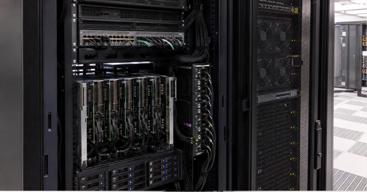 CPU, RAM, NVMe, Netzwerk, Stromversorgung und Kühlung eines GPU-Servers