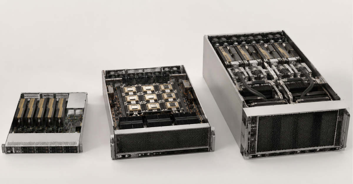 Blackwell-Server mit RTX PRO 6000, B200 und B300