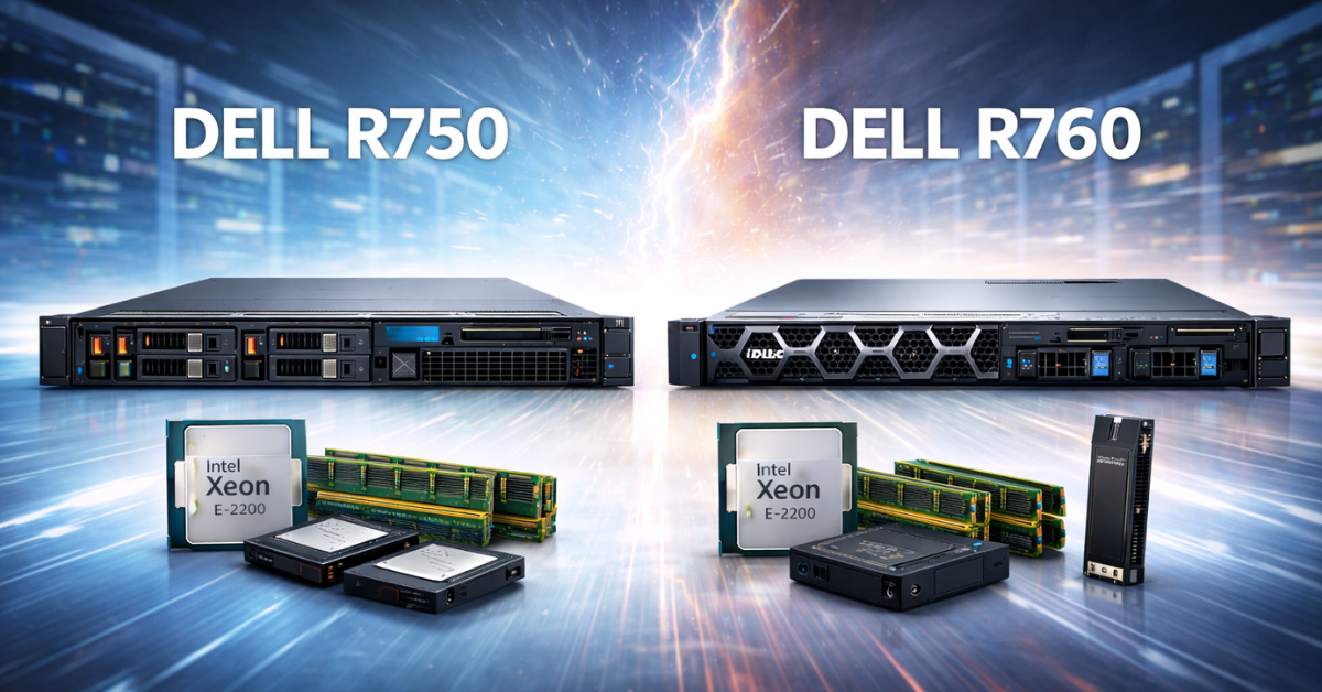 Comparaison de serveurs DELL R750 vs R760