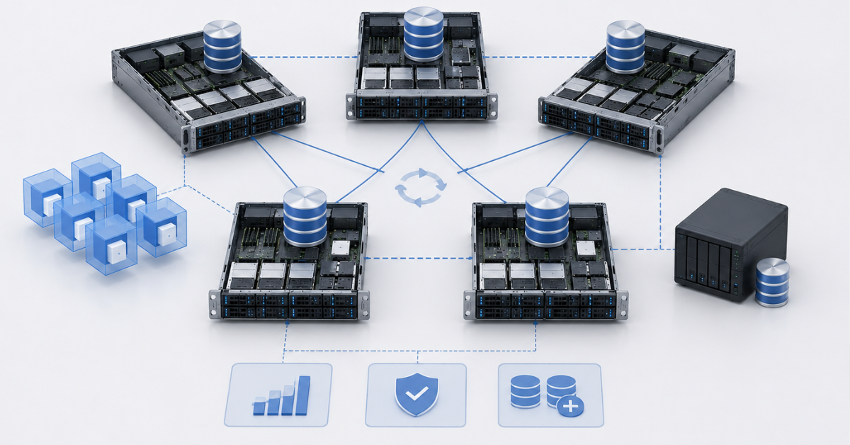 Distributed Ceph and vSAN storage
