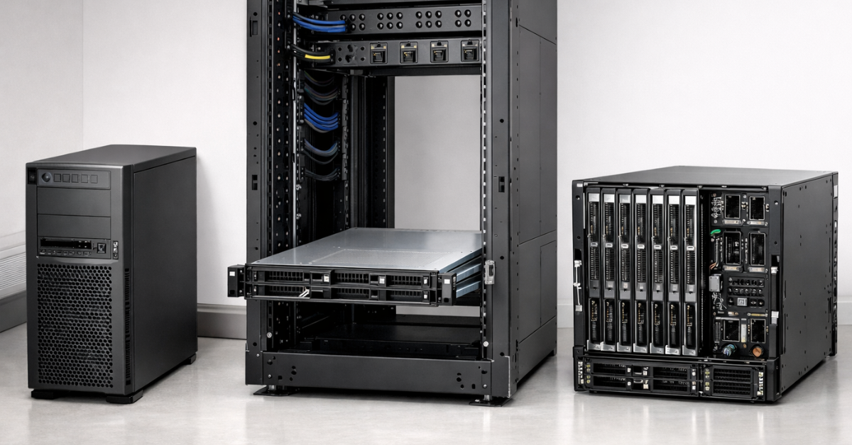 Server Form Factors: Rack, Tower, Blade — Which One Fits Your Use Case