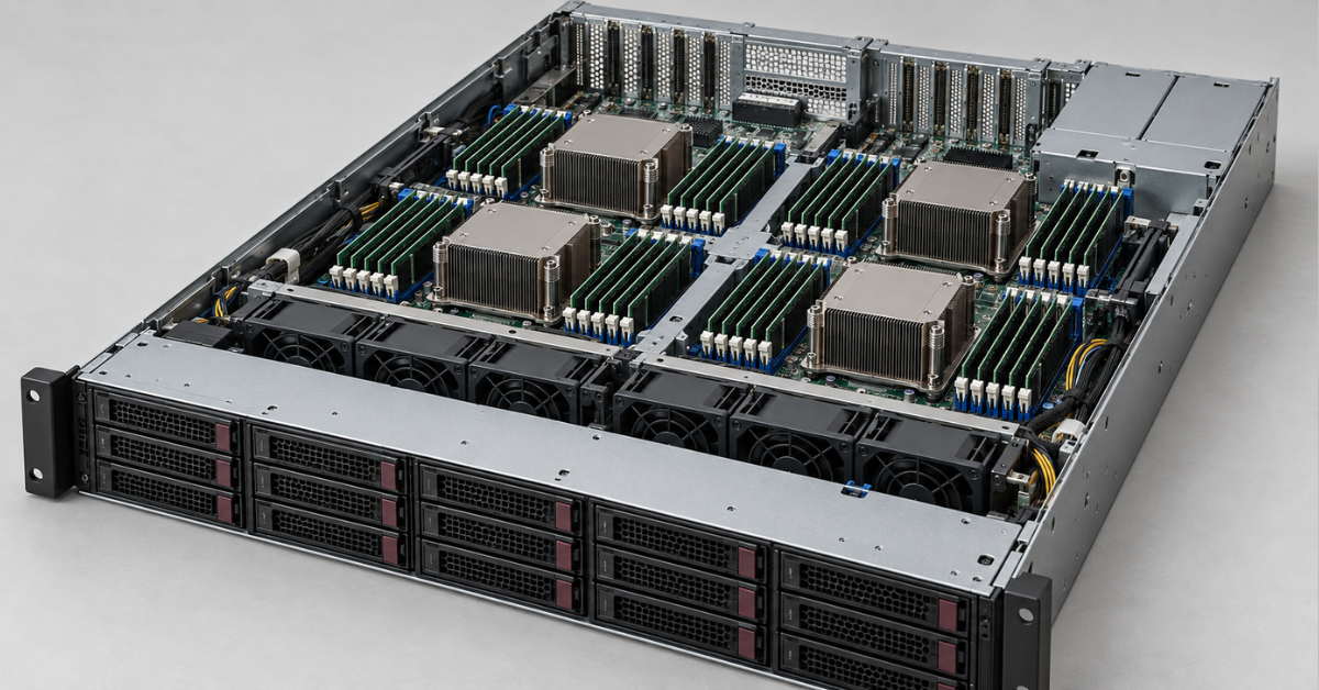 HPE ProLiant DL560 layout in a 2U chassis