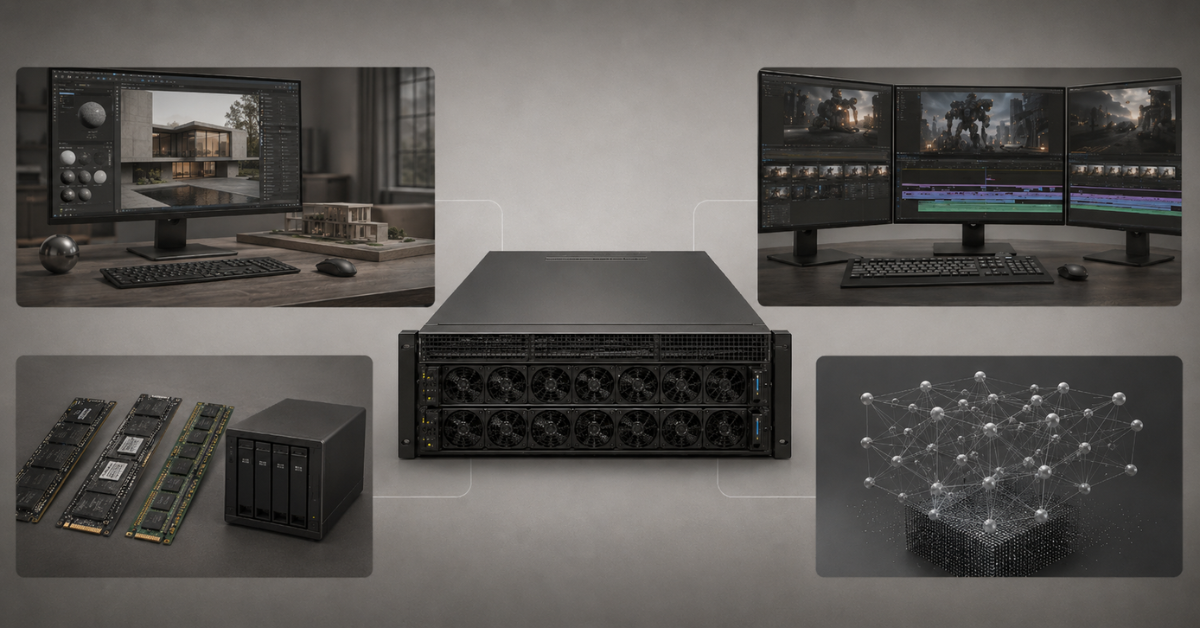 Unterschiedliche Workloads eines GPU-Servers