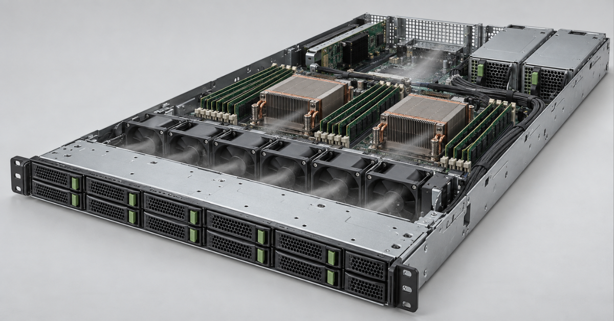 HPE ProLiant DL365 networking, accelerators and cooling
