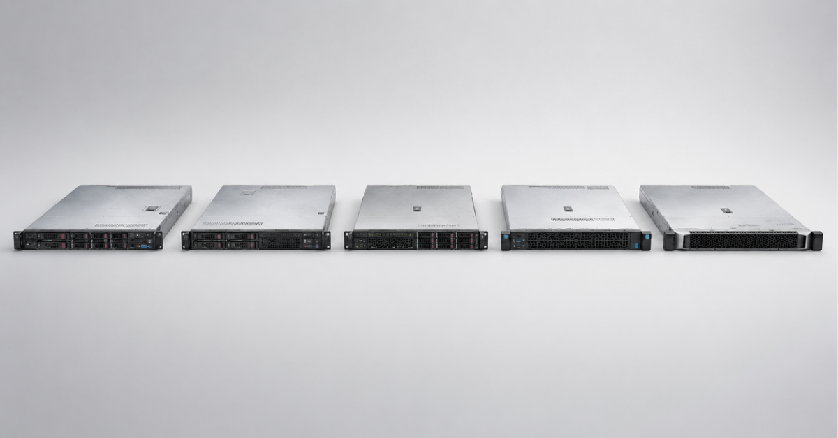 HPE ProLiant DL360 Gen9–Gen12