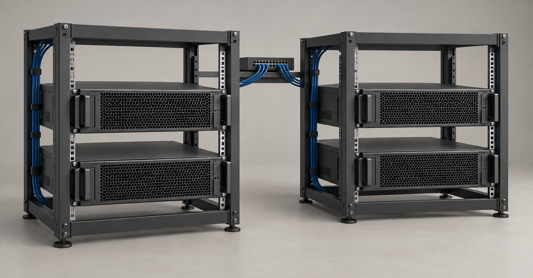 Four-server ClickHouse cluster