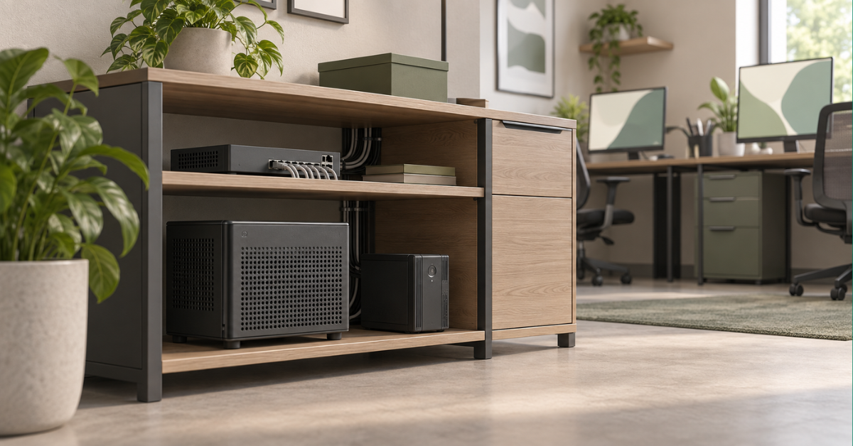 MicroServer placement in an office