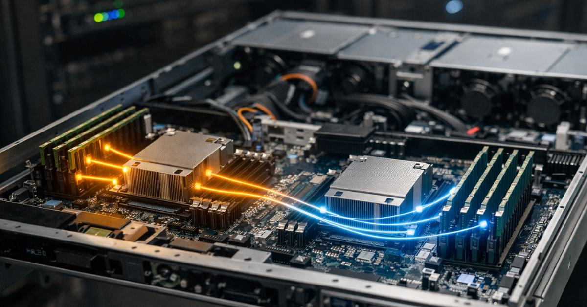 NUMA server memory topology overview