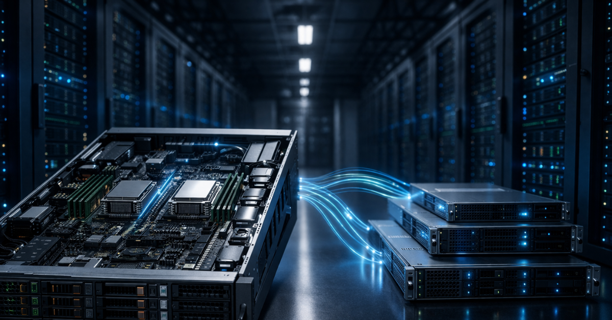 Virtualization: one large node or several simpler ones