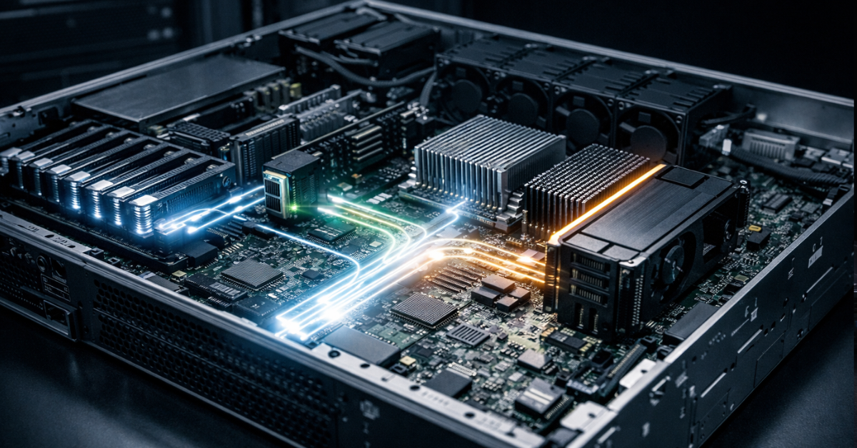 PCIe Gen4/Gen5 server I/O bandwidth topology