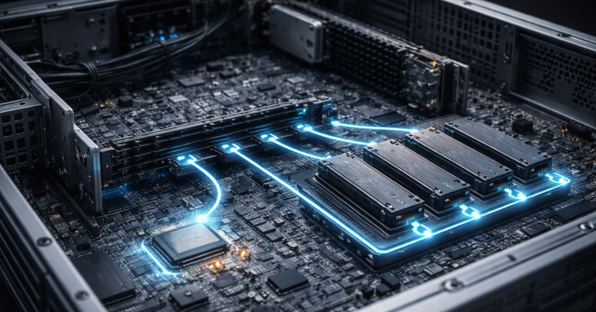 Storage: NVMe, SAS, backplanes, and the “right” connectors