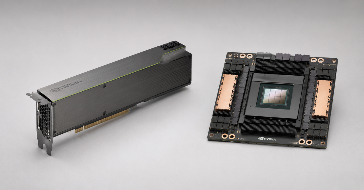 SXM GPU module and PCIe graphics card