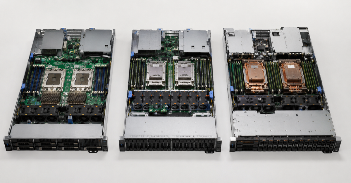 Prozessorplattformen Dell PowerEdge R750, R760 und R770