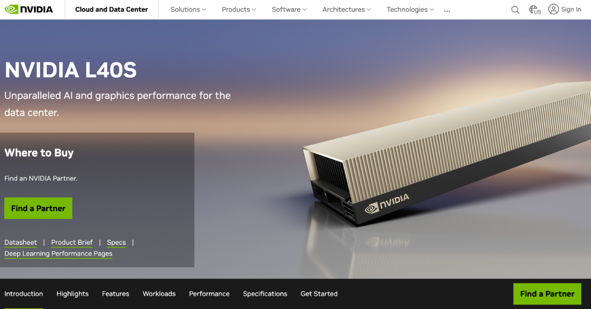 NVIDIA L40S für KI, Grafik, Rendering und Video
