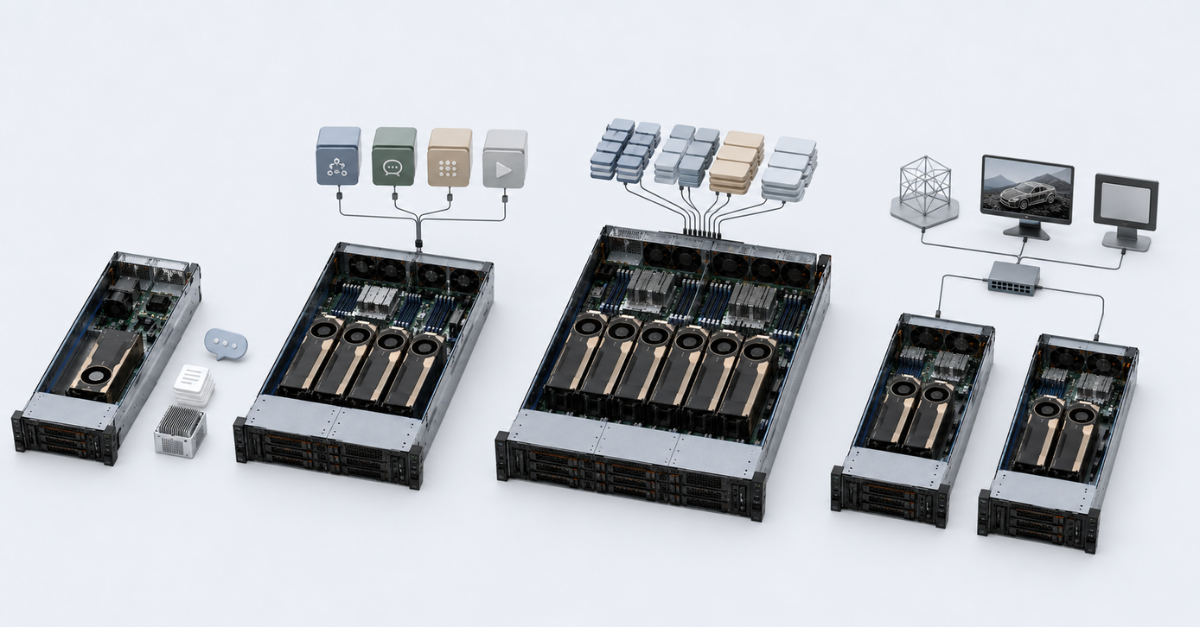 Examples of GPU server configurations