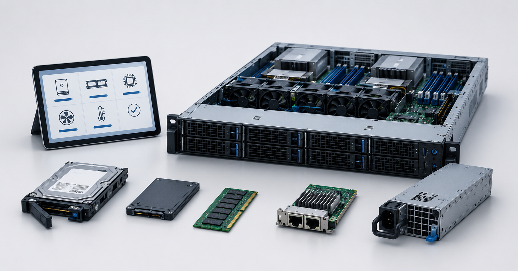 Checking a refurbished server before purchase