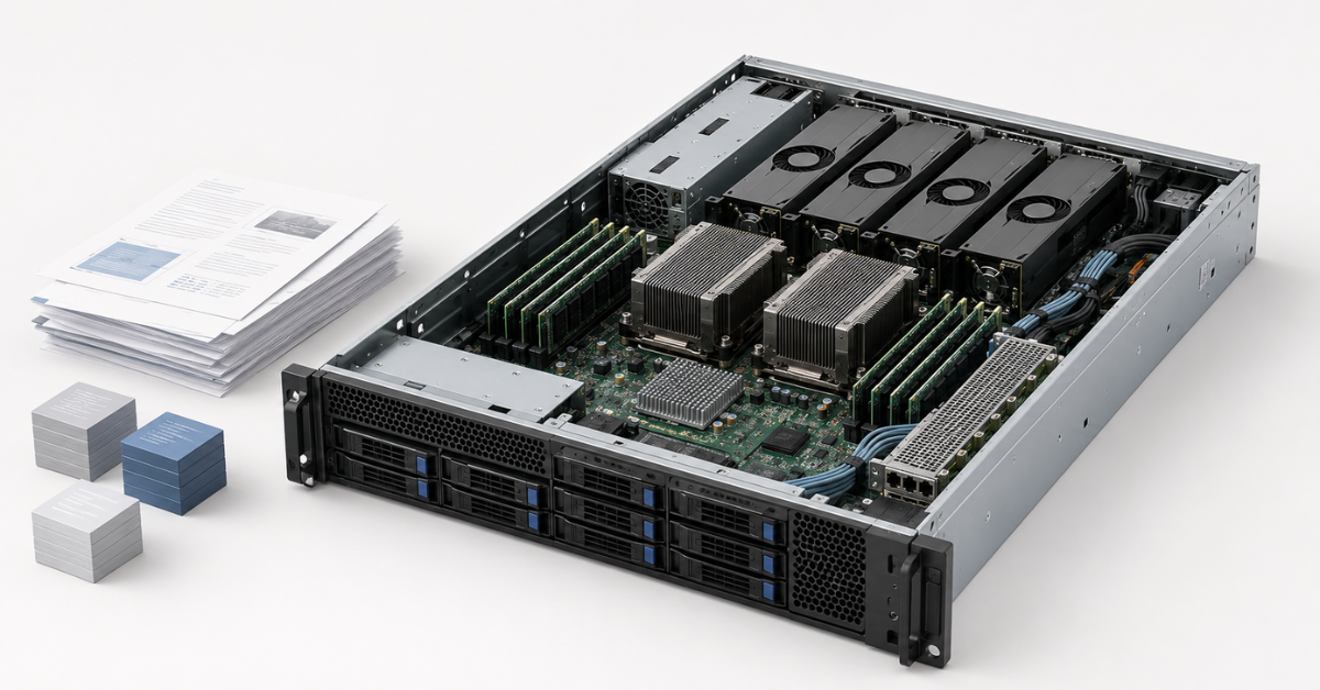 Server für RAG und KI-Agenten: GPU, NVMe, RAM, Netzwerk und KV-Cache