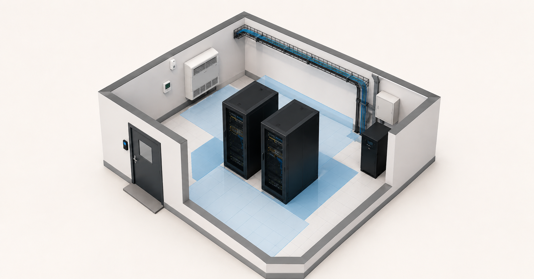 Rack placement in a small server room