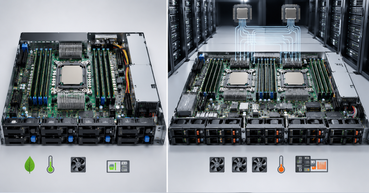Single-socket server maintenance