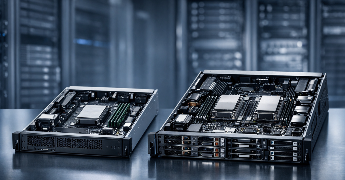 Single-socket or dual-socket server for business