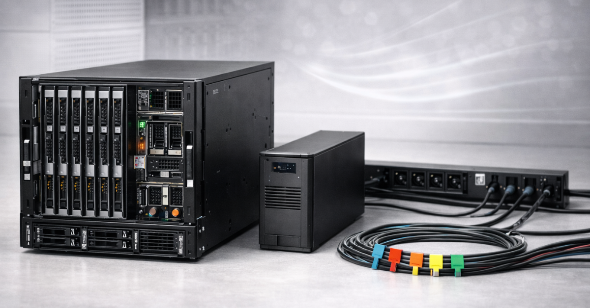 Site requirements: space, weight, power, cooling, noise, cabling