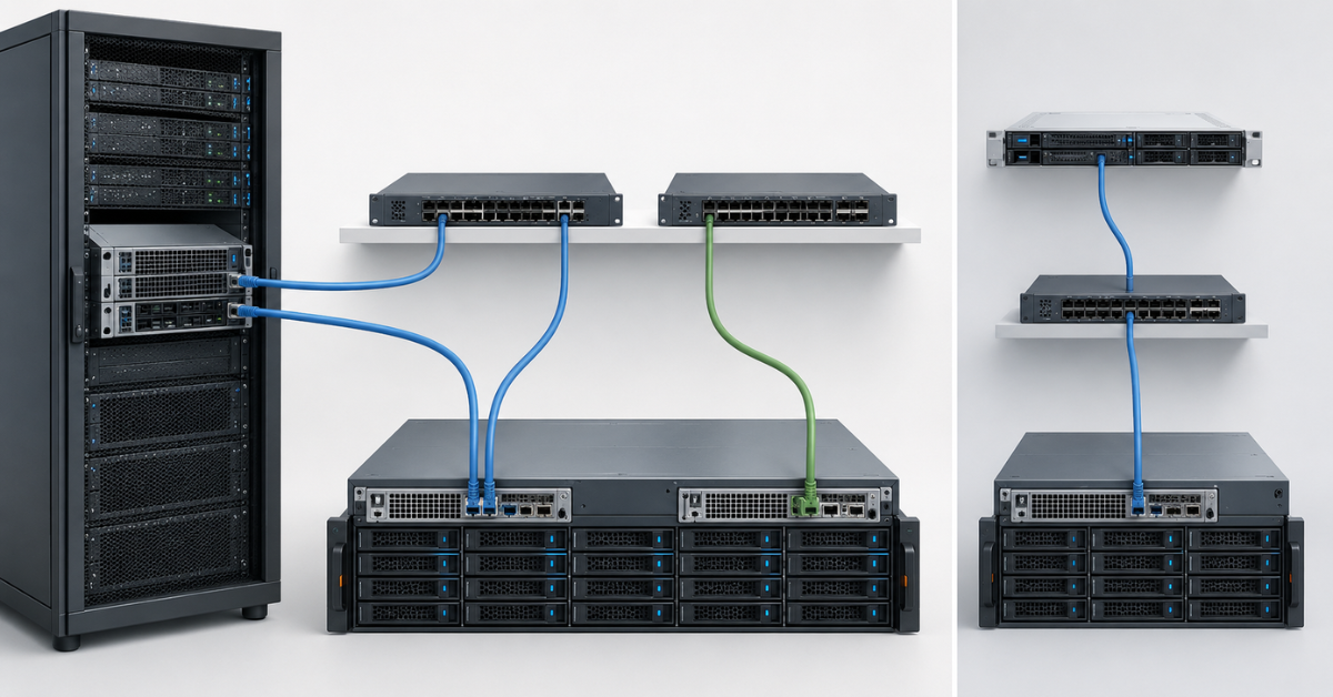Practical storage connection schemes
