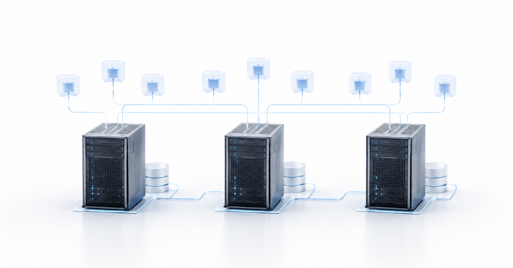 Three-node virtualization cluster