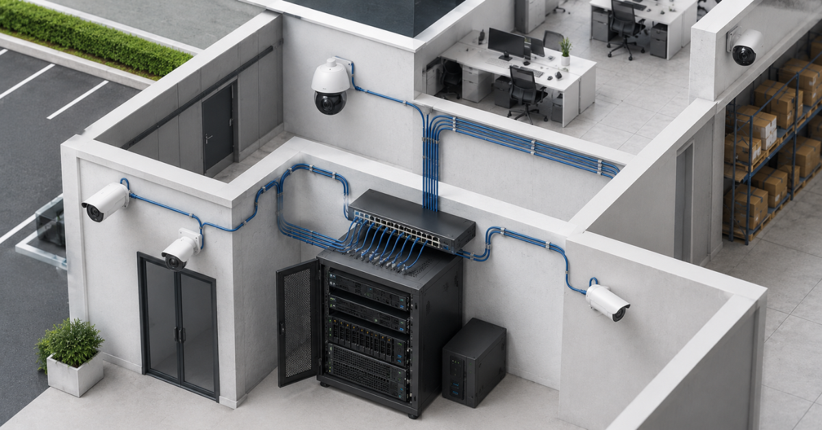 Video surveillance infrastructure with AI analytics
