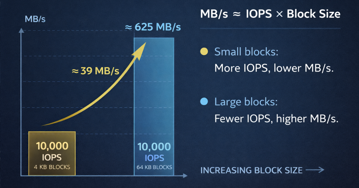 Step-by-Step Calculation of Required IOPS