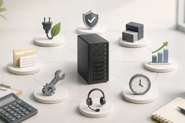 How to calculate the cost of owning a server for 3–5 years: hardware, energy, licenses, support