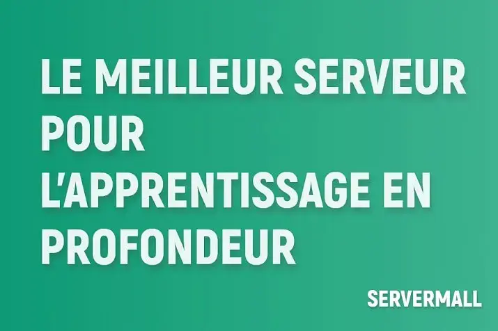Meilleur serveur pour l'apprentissage profond