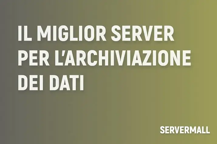 Miglior server per archiviazione dati