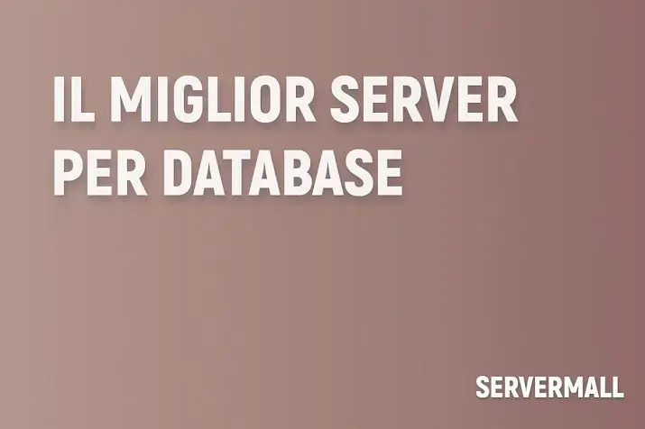 Miglior server per la gestione dei database