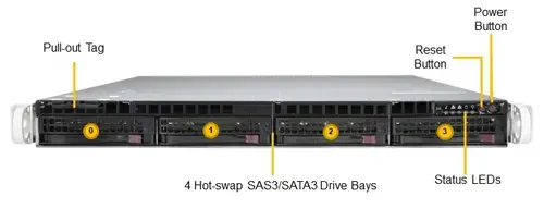 Serveur Supermicro  SYS-510P-WTR