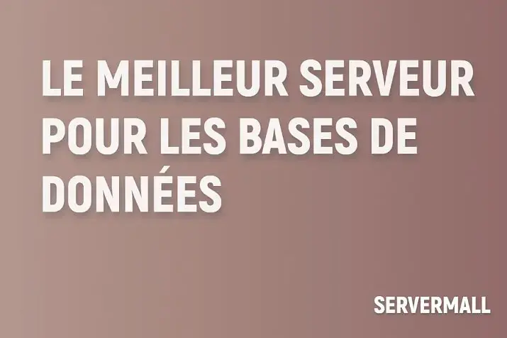 Meilleur serveur pour la gestion des bases de données
