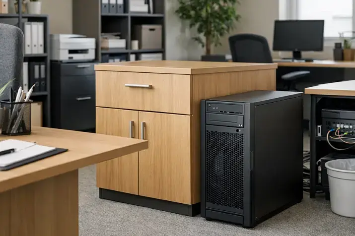 Server in the office: noise, heat, placement